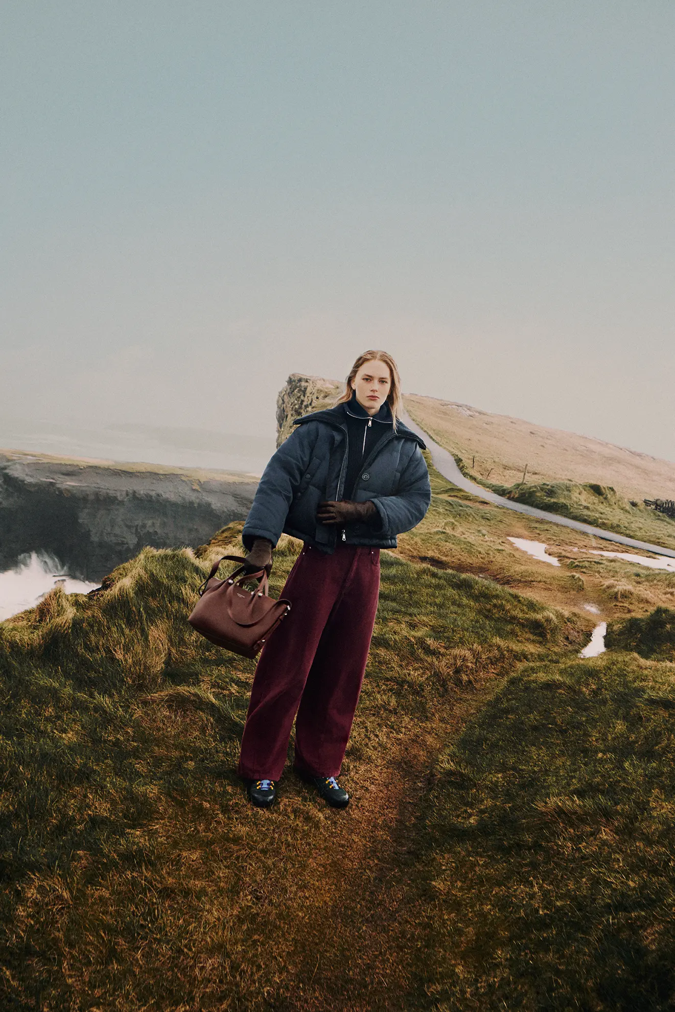 Weekend Max Mara woman in a natural landscape